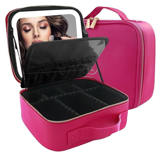 MOMIRA Travel Makeup Bag Beige Waterproof Large Capac Travel Bag